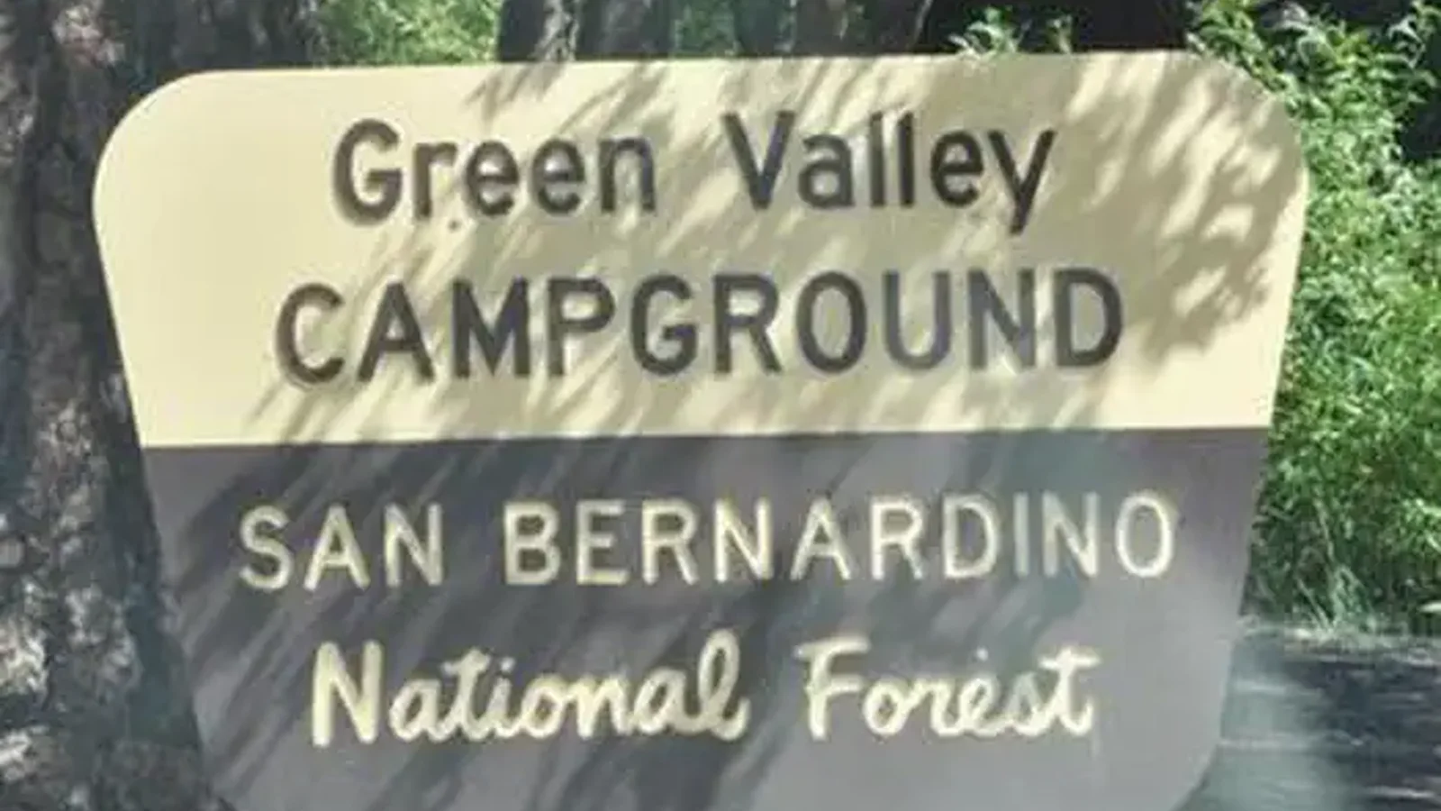 Green Valley Campground Sign