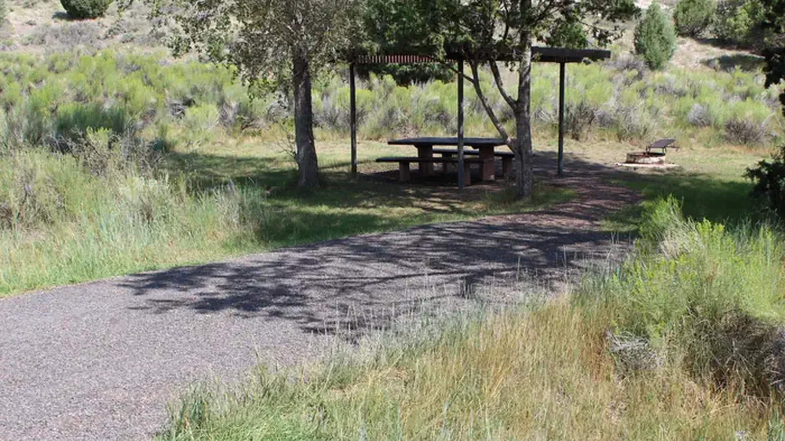 Site 12 with shade structure.