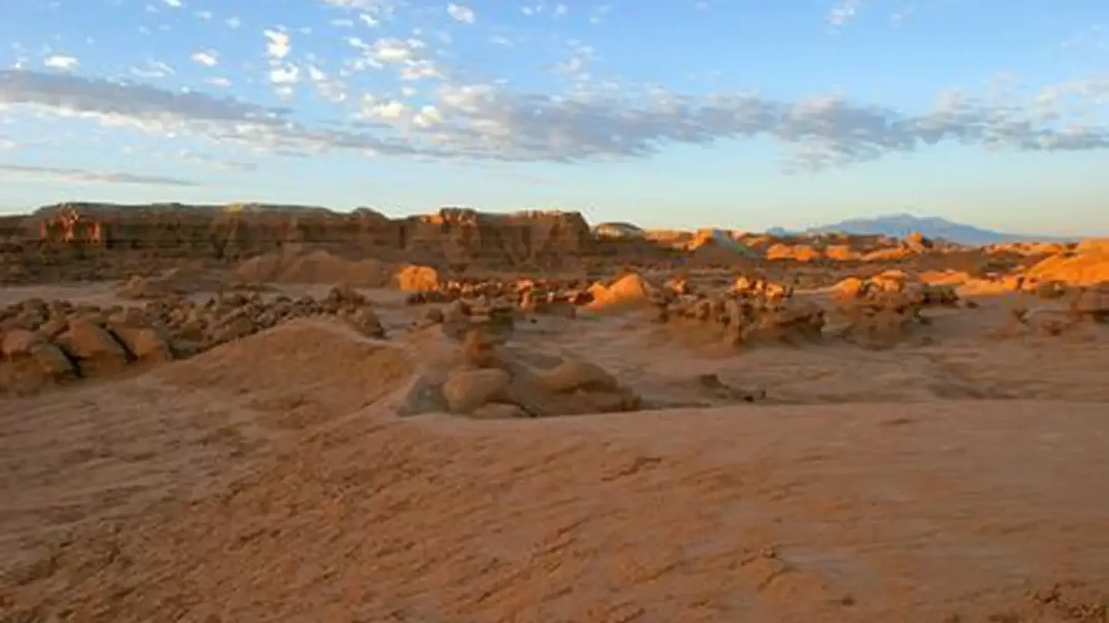 Golden Hour Light at Goblin Valley