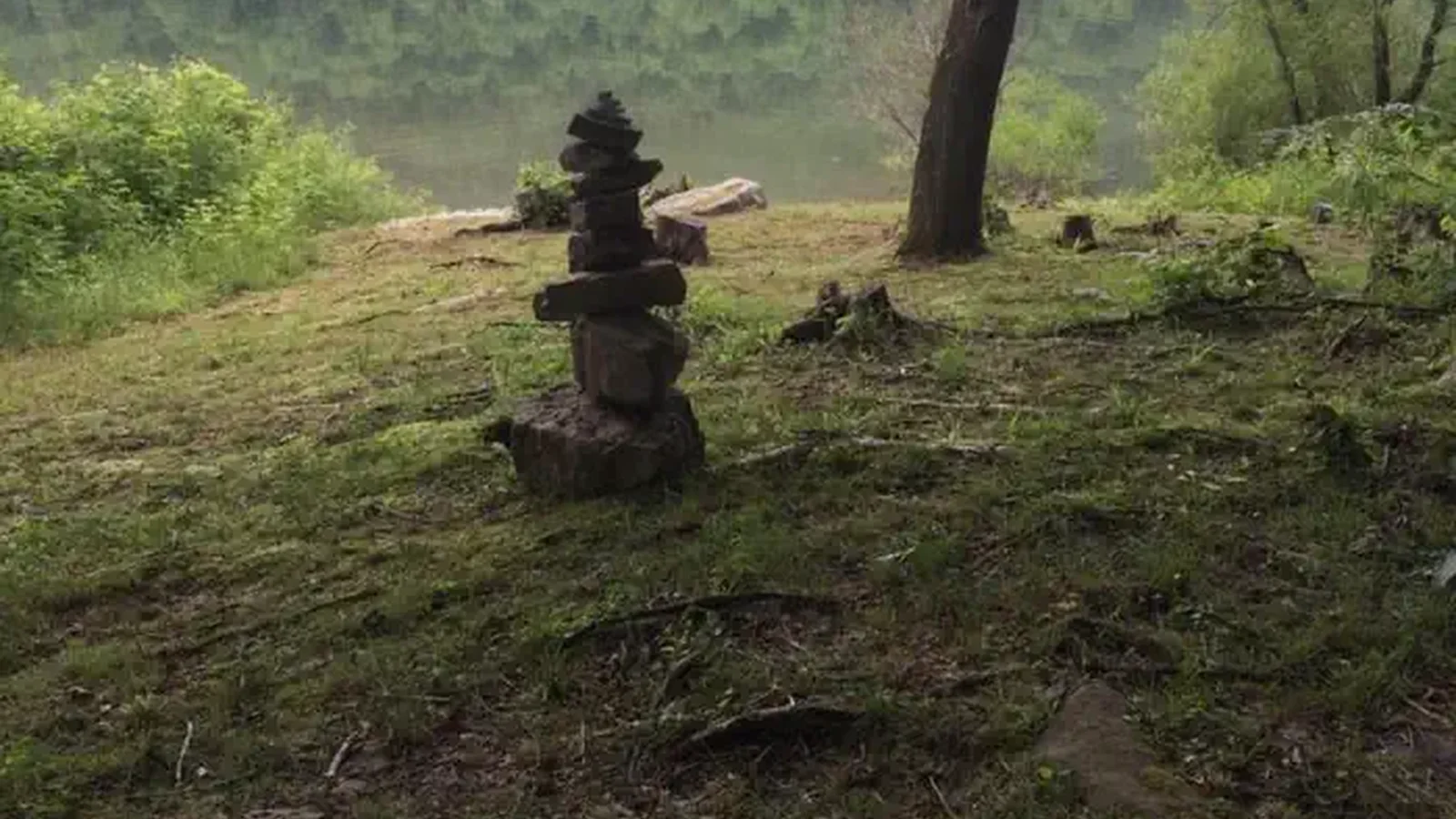 waterfront rustic campground