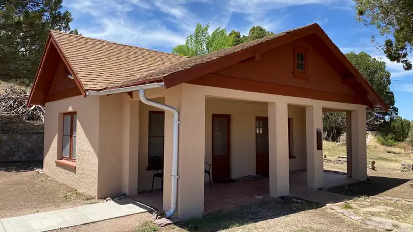 1930's era bungalow with porch.
