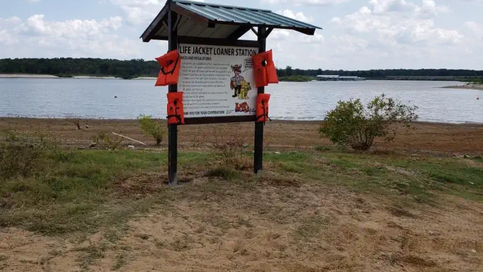 Swim beach at Kiamichi Park