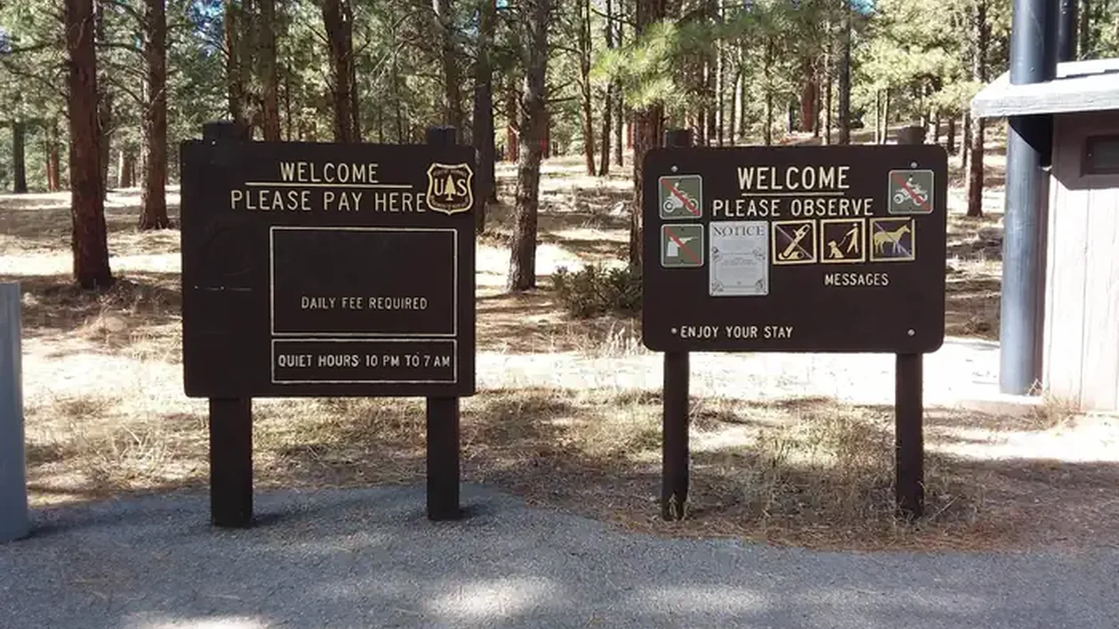 Fee and Info Signs
