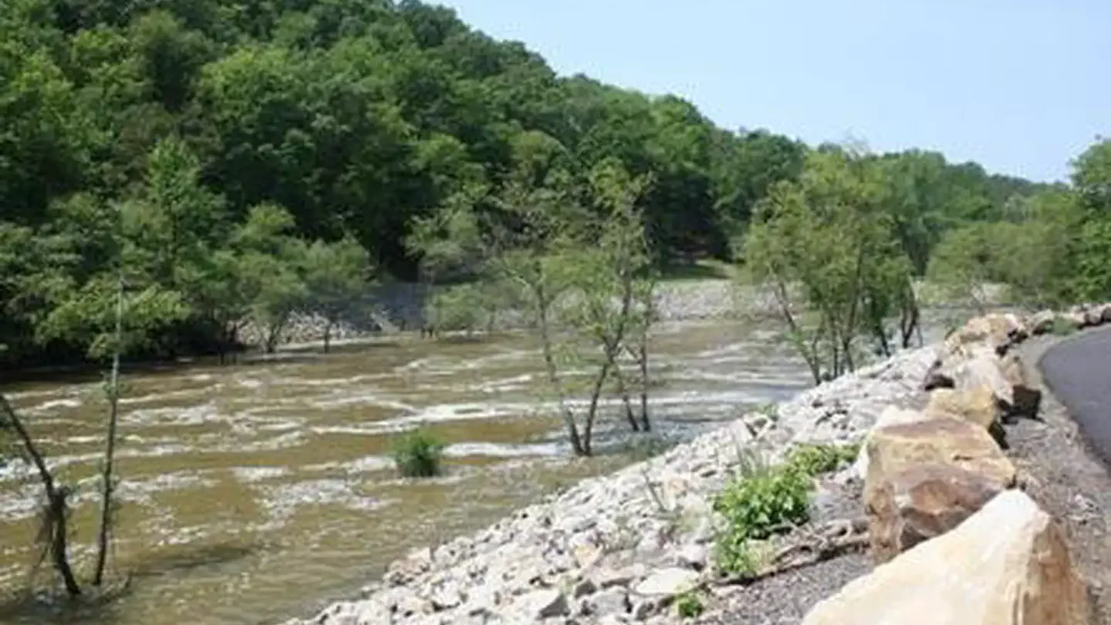 Fourche LaFave river from the campground.