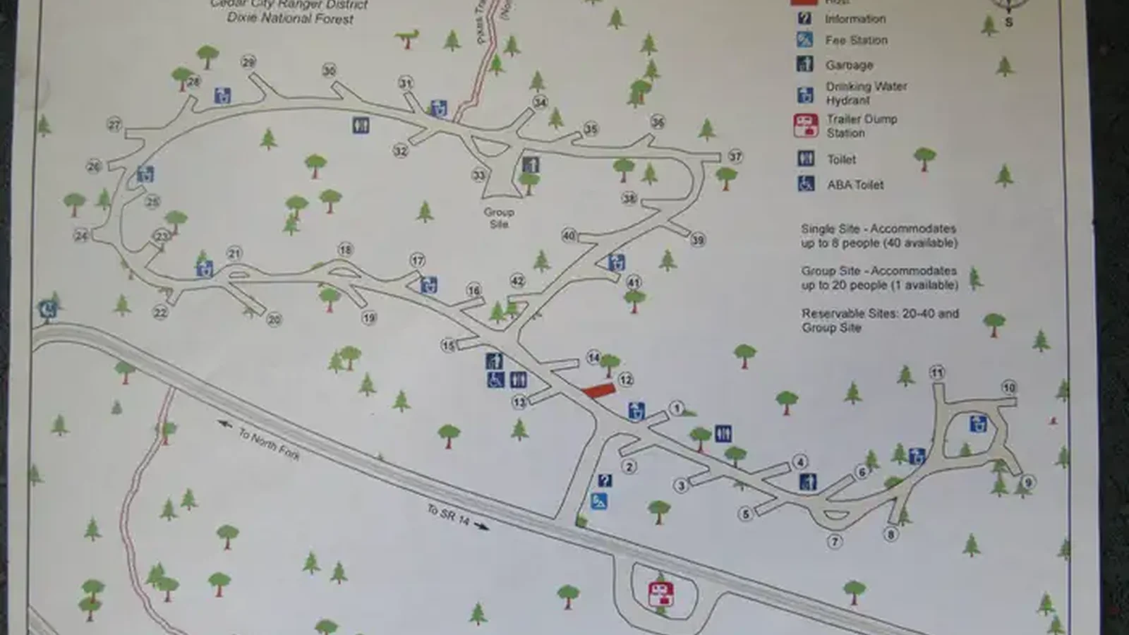 Te ah campground map