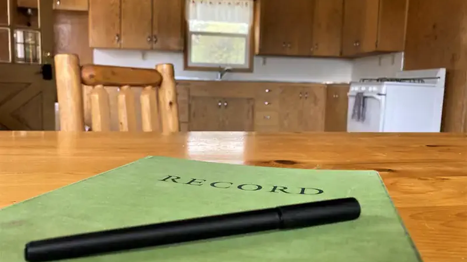 The community records notebook.