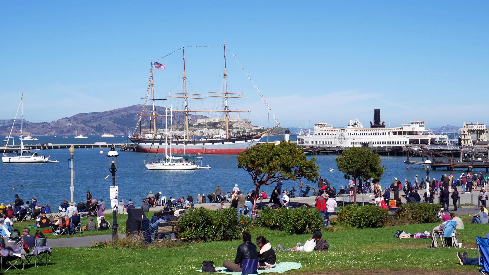 Aquatic Park, with a View of Hyde Street Pier