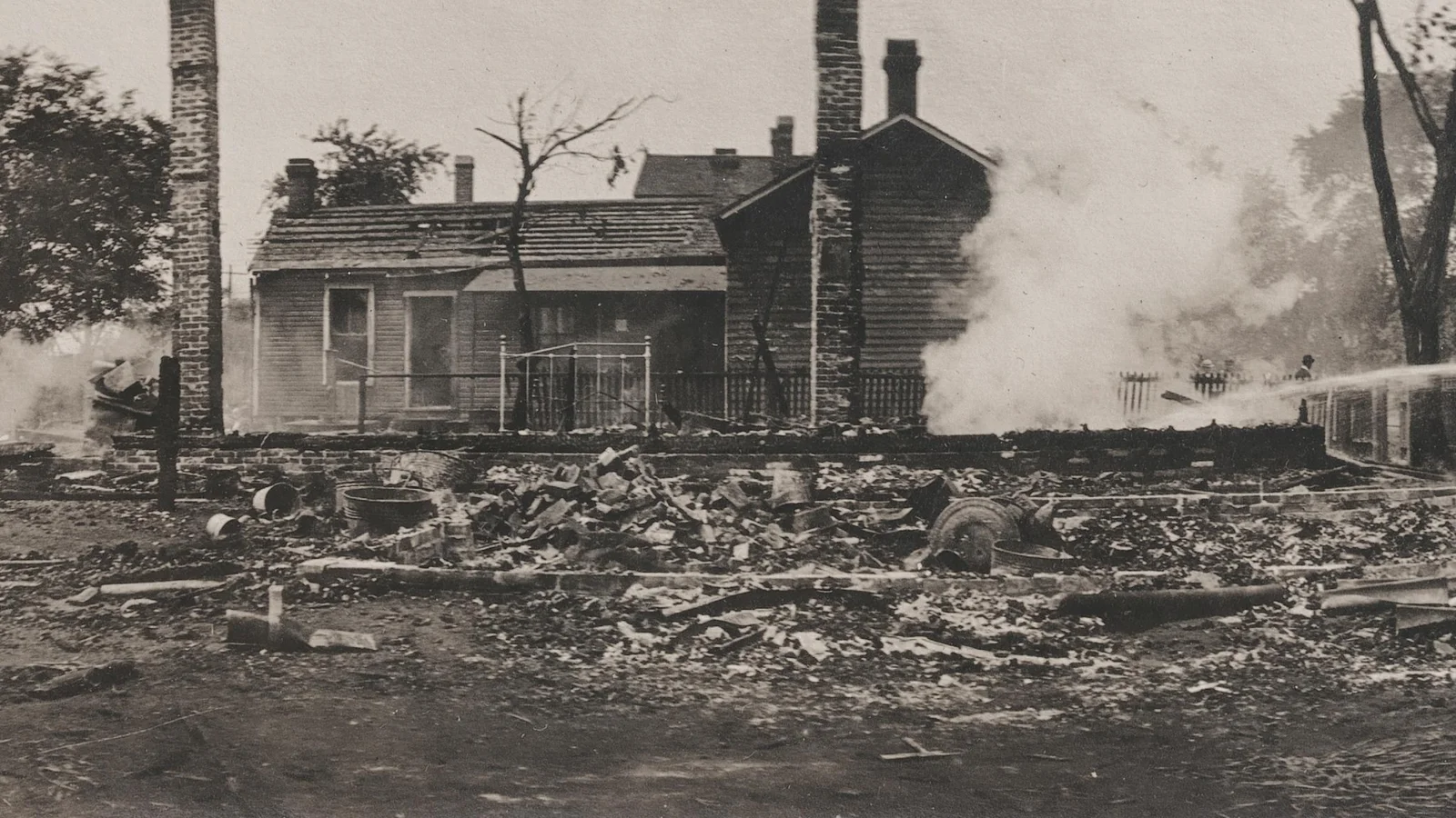Destroyed Home at 9th and Madison Streets