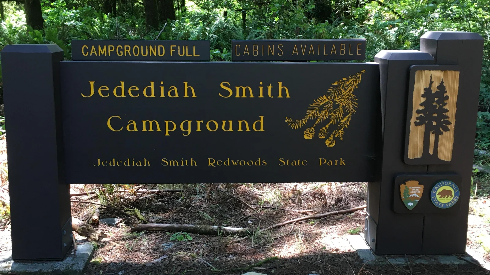 Campground sign