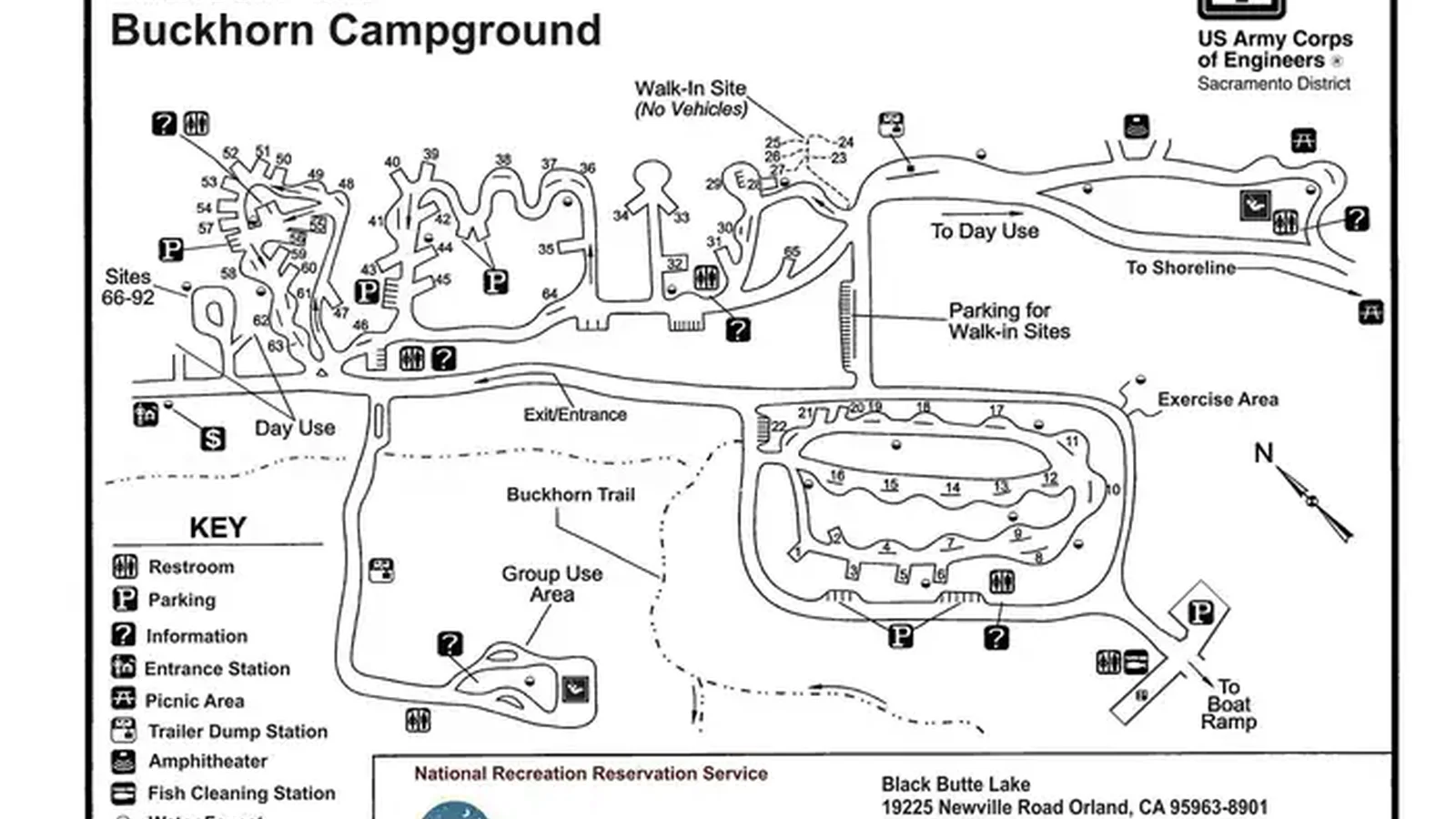 Map of Buckhorn Campground