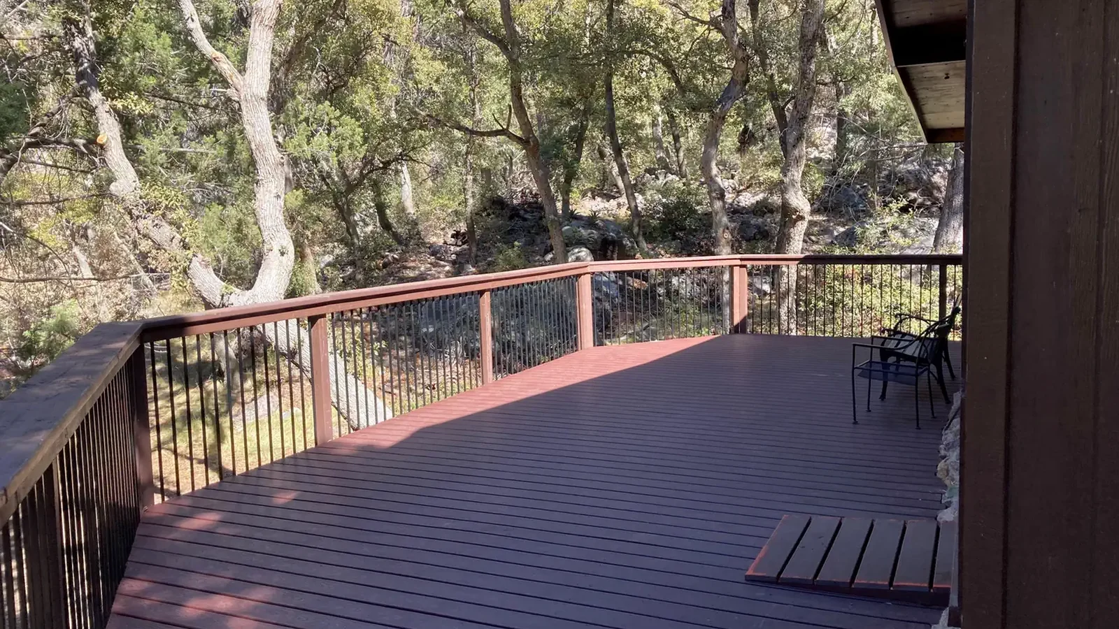 Large back porch