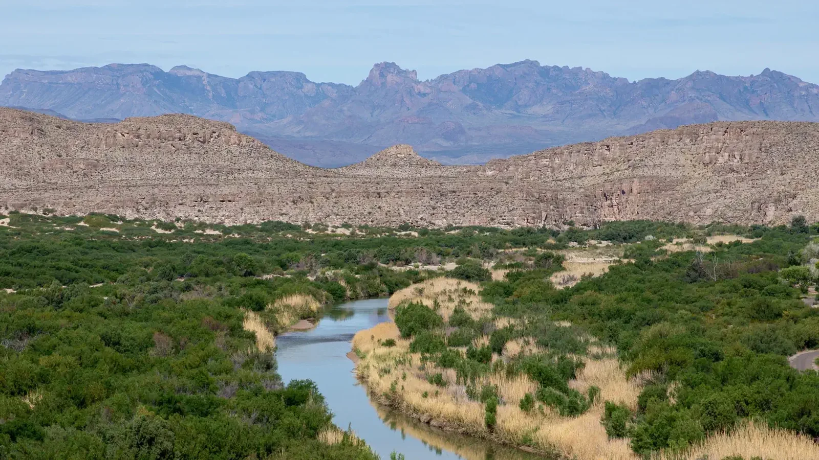 View from the hill above the Rio Grande Village Campground