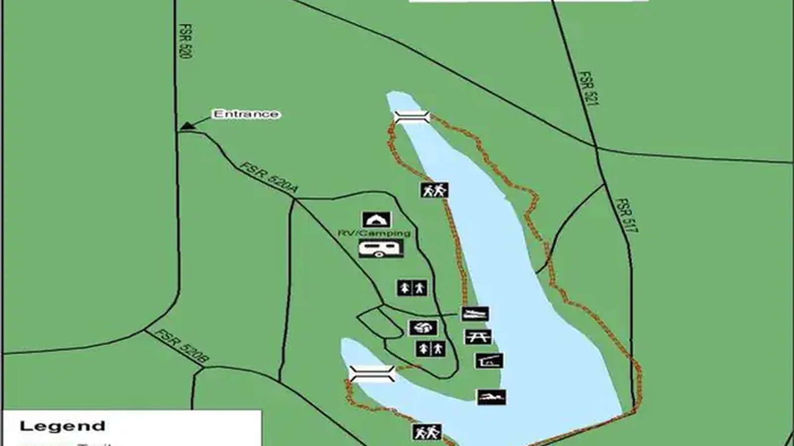 Marathon Lake Recreation Area is approximately 50 acres in size located in northern Smith County, Mississippi.