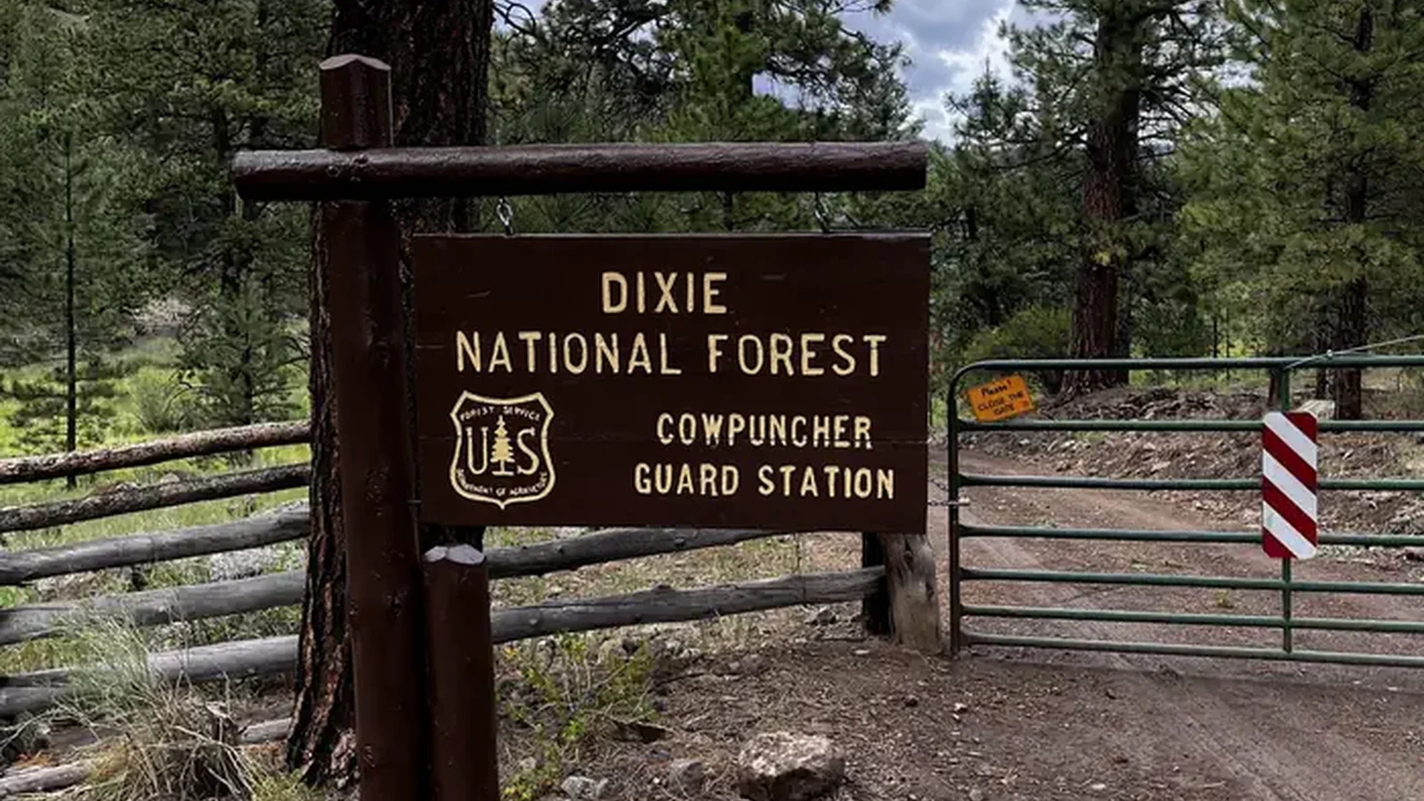 Entrance Sign and gate