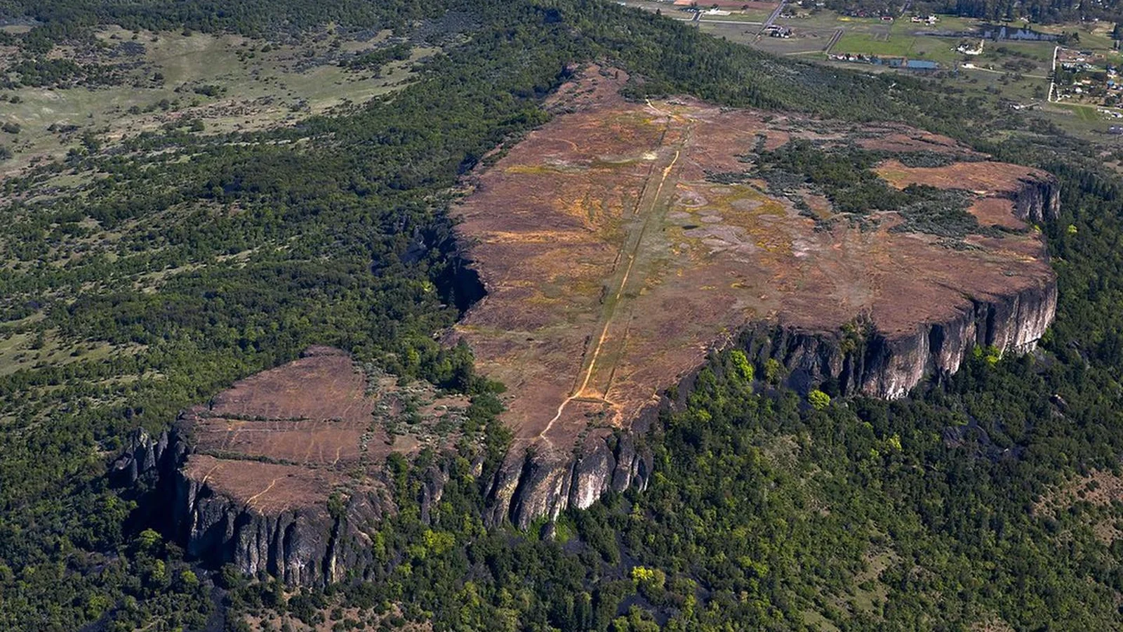 Aerial view of Lower Table Rock
