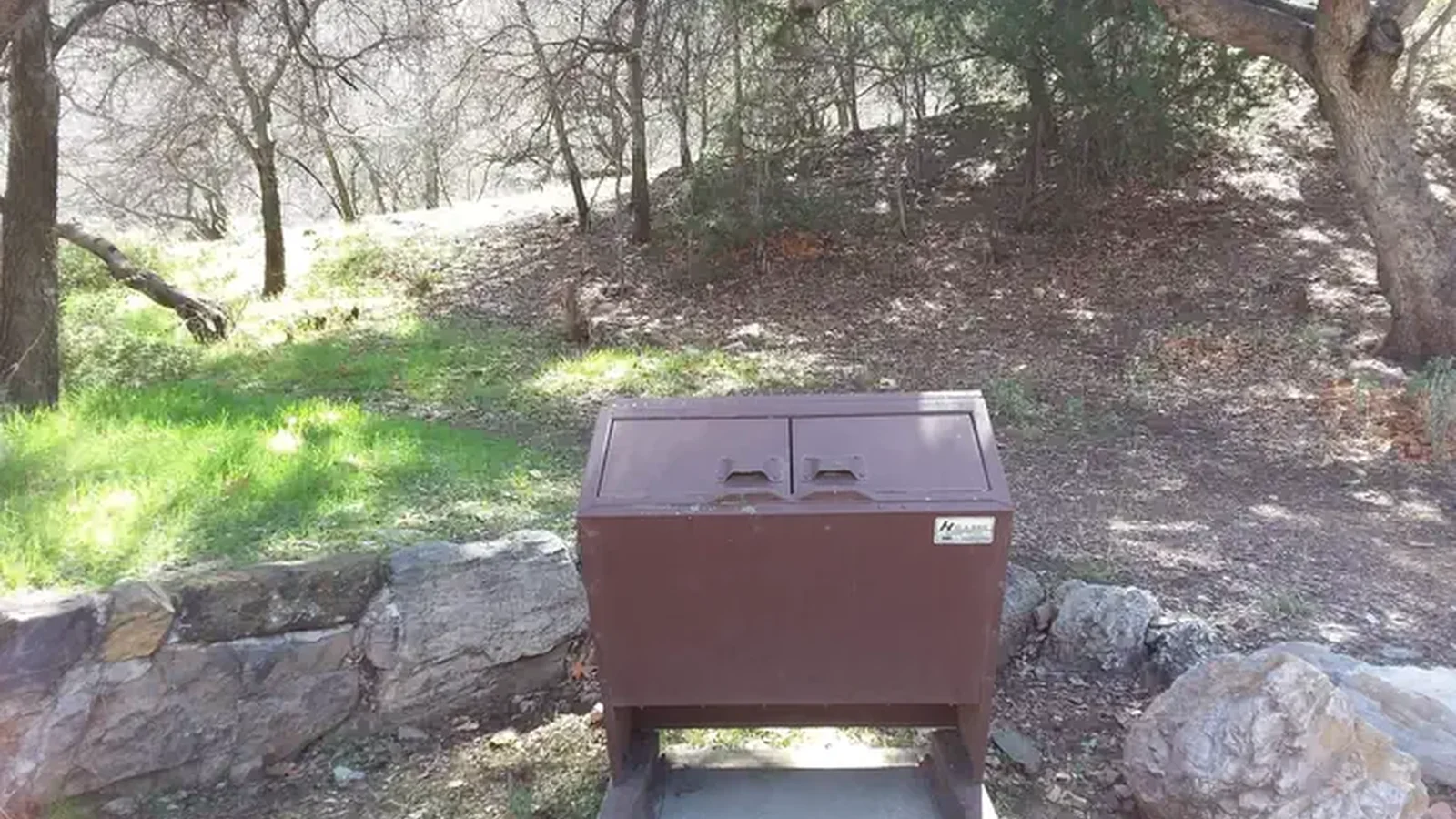 Bear-Proof trash bins.