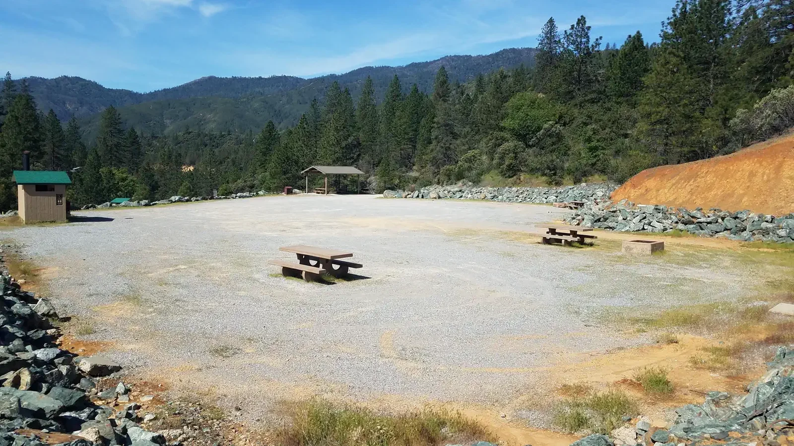 Gravel camping area