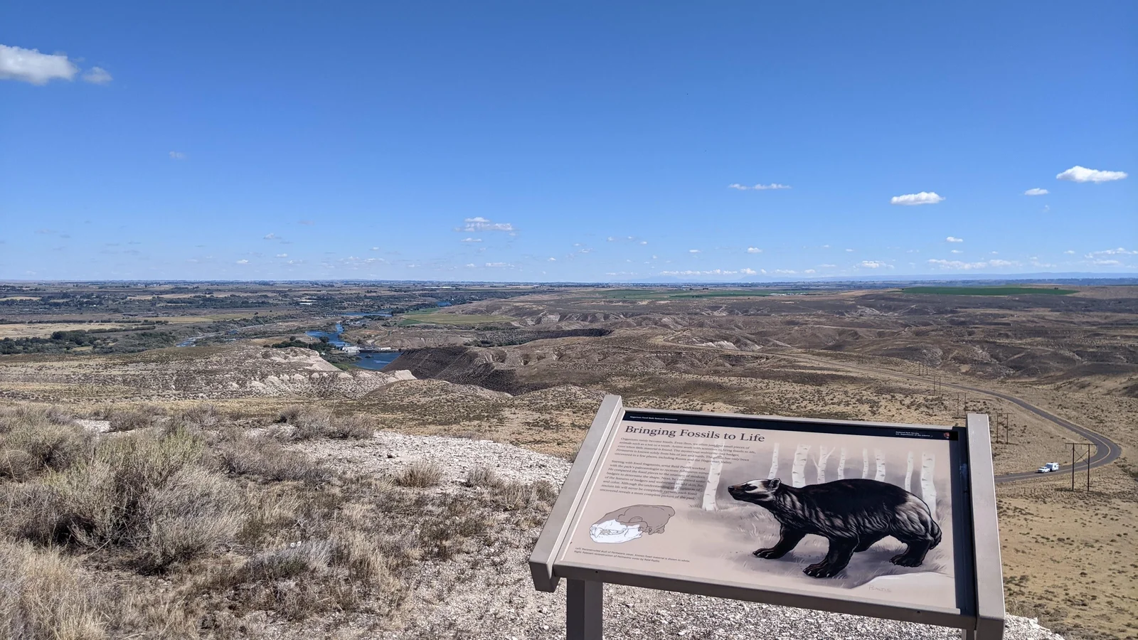 Oregon Trail Overlook at Hagerman Fossil Beds National Monument
