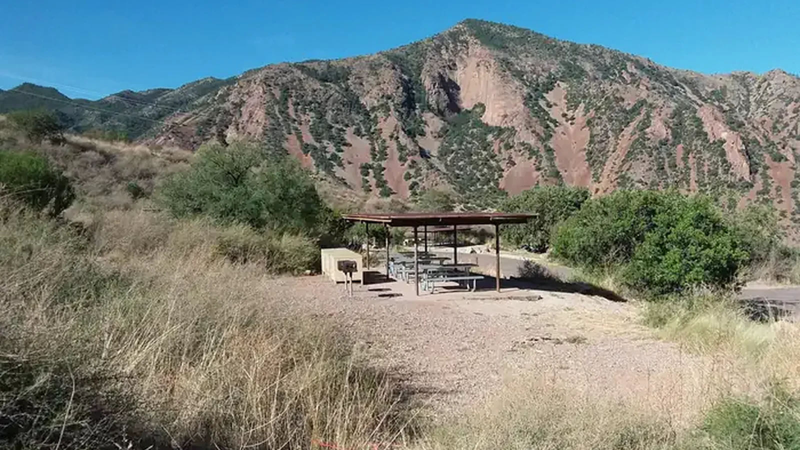 Campsite R, situated on a slope amidst the mountains