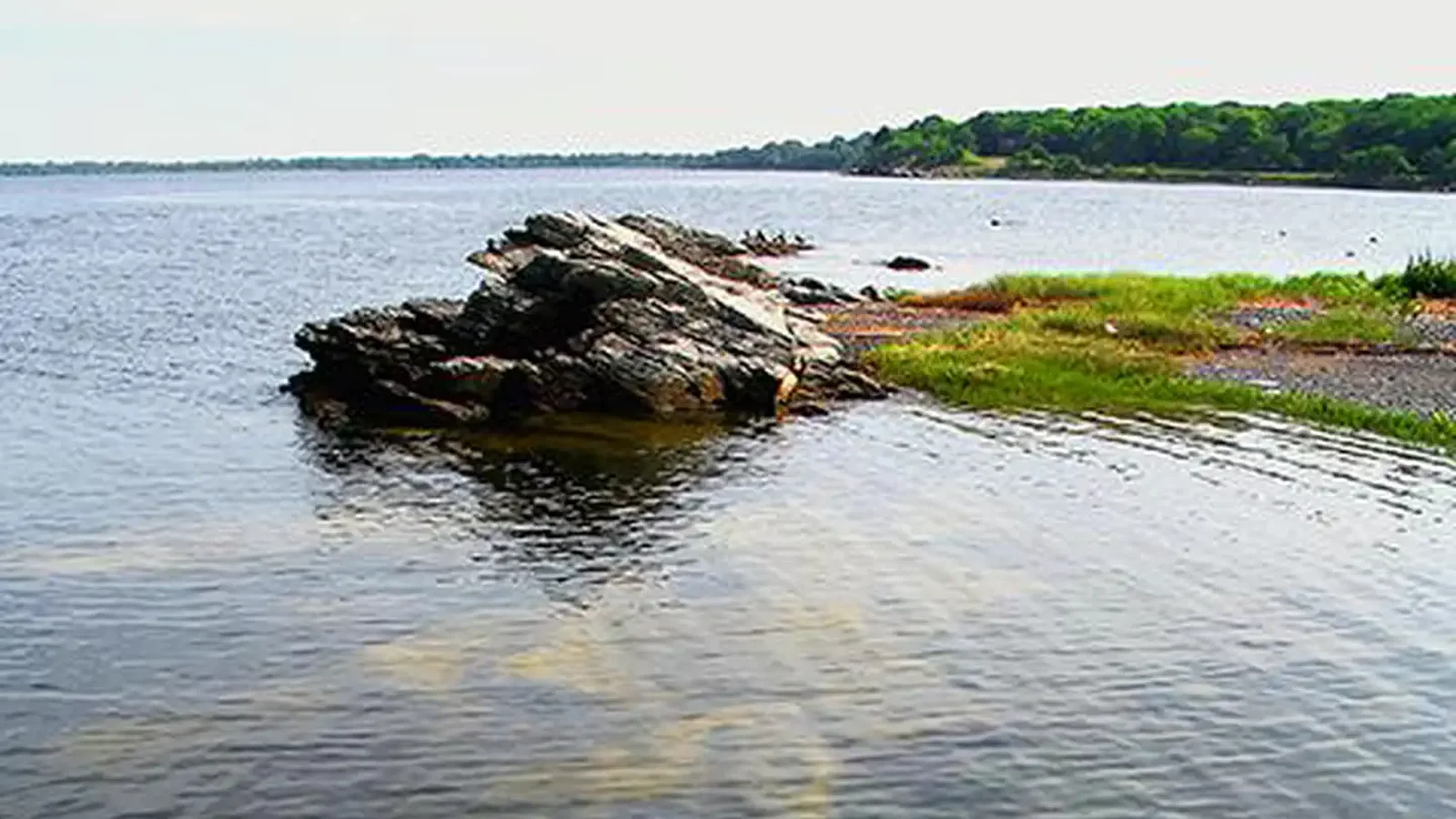 View of Narragansett Bay National Estuarine Research Reserve, Rhode Island
