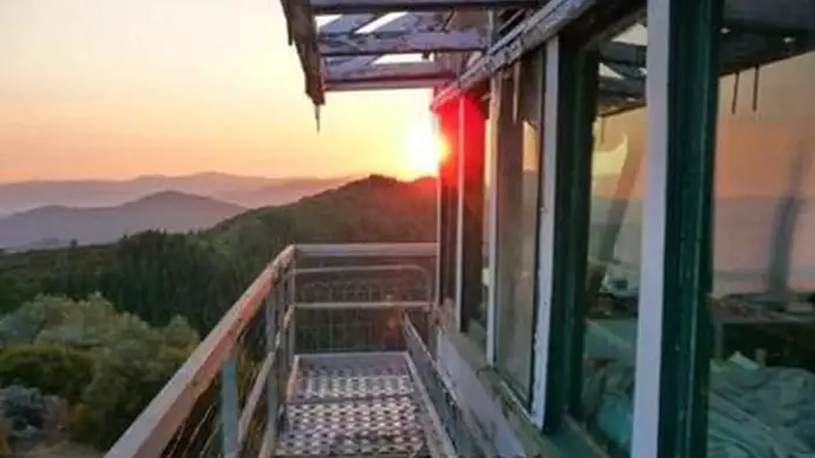 SUNSET AT HIRZ MOUNTAIN LOOKOUT
