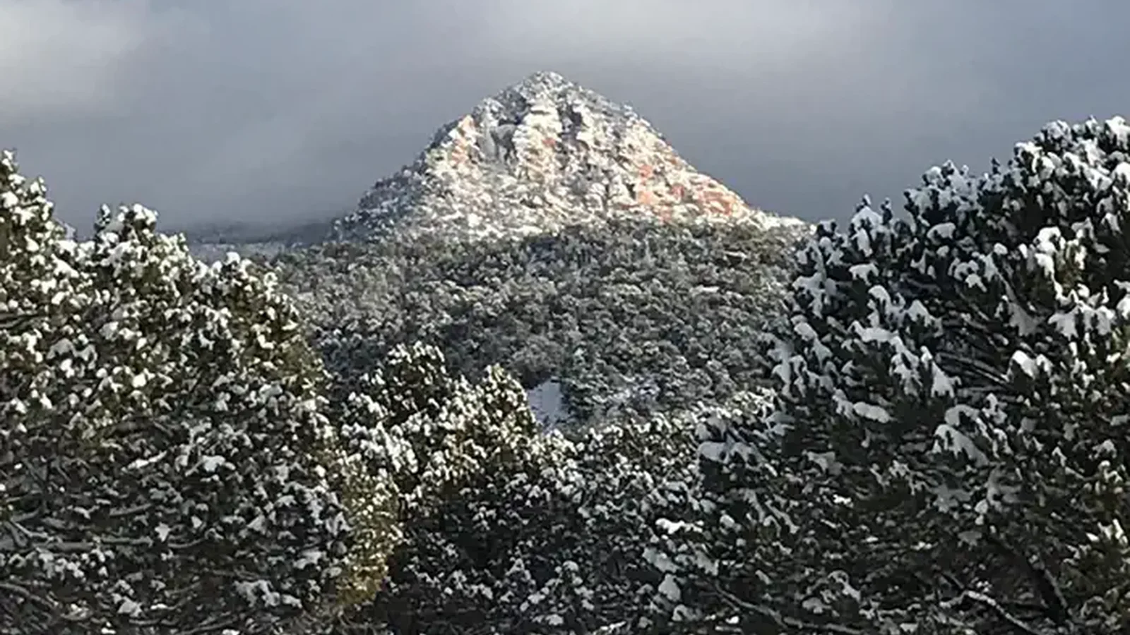 Pyramid Ridge in the winter