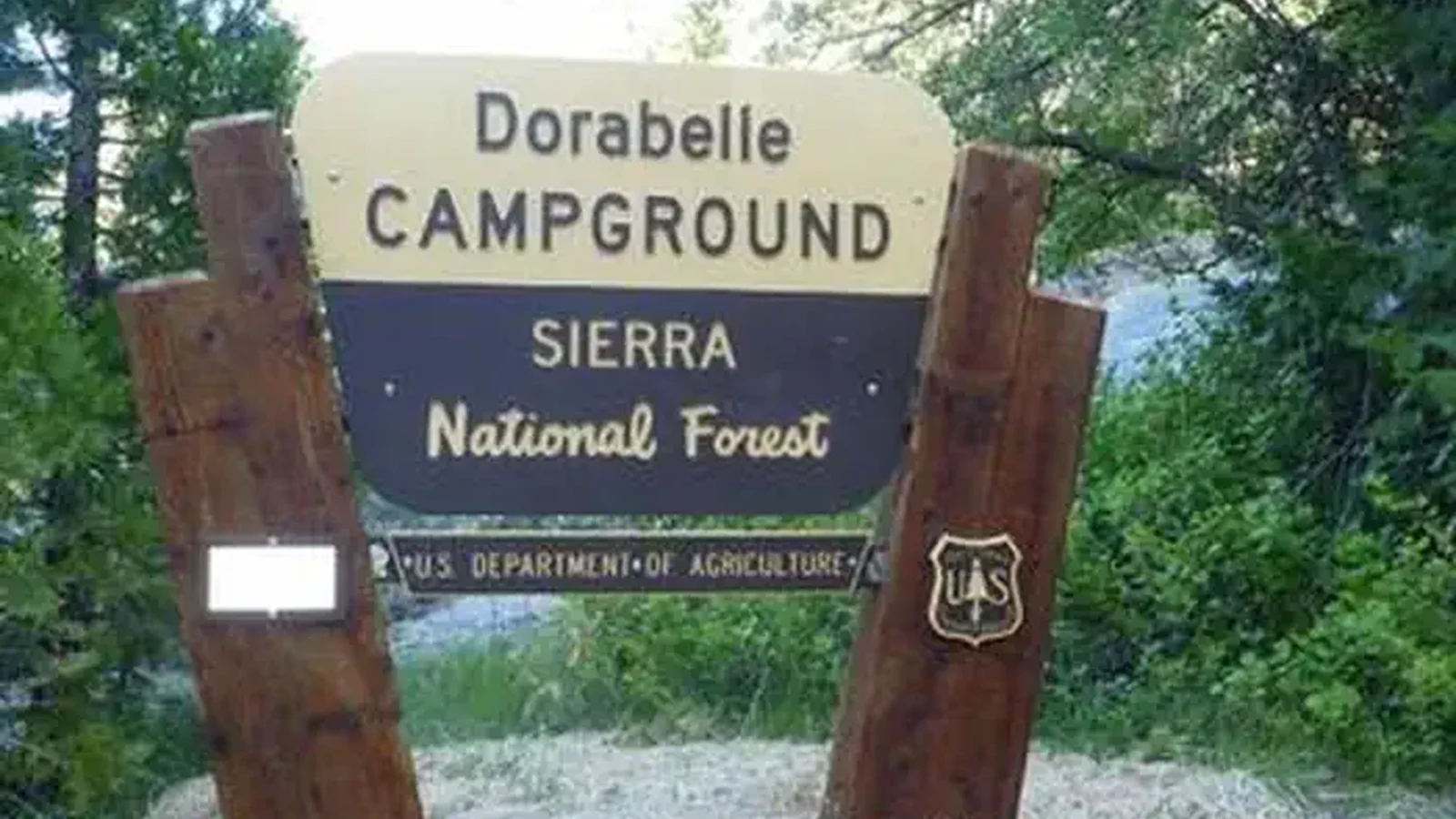 DORABELLE CAMPGROUND sign