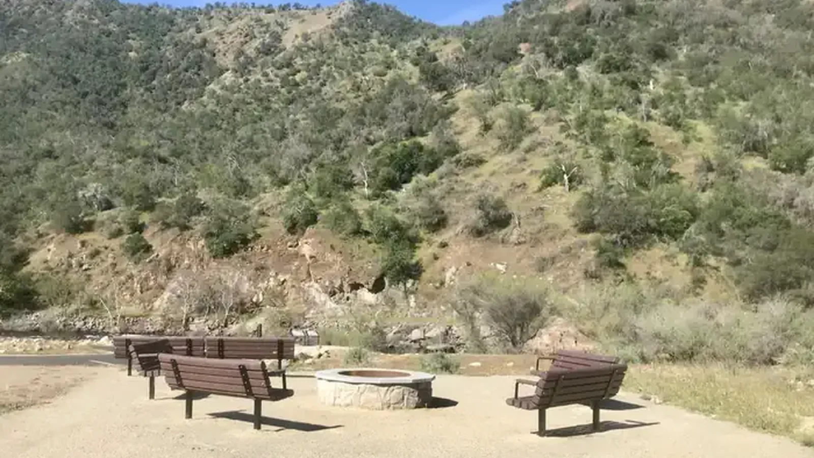 Group fire ring and benches.