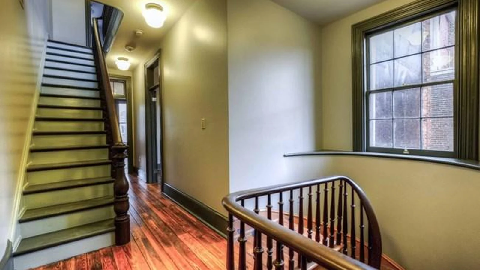 Hallway and staircases on second level
