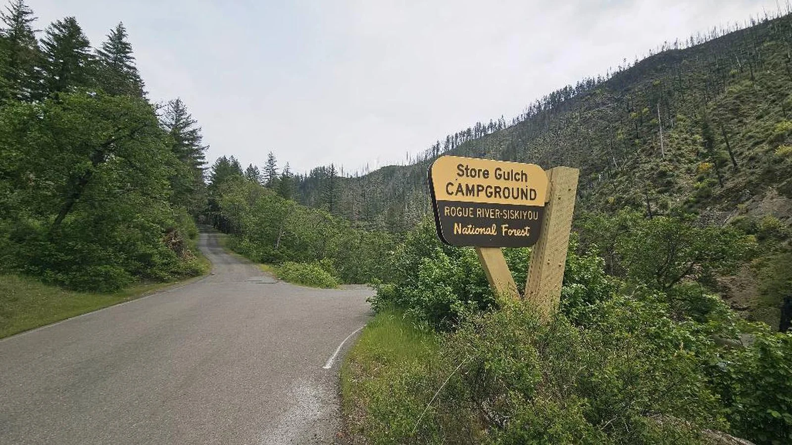 Store Gulch Campground Sign