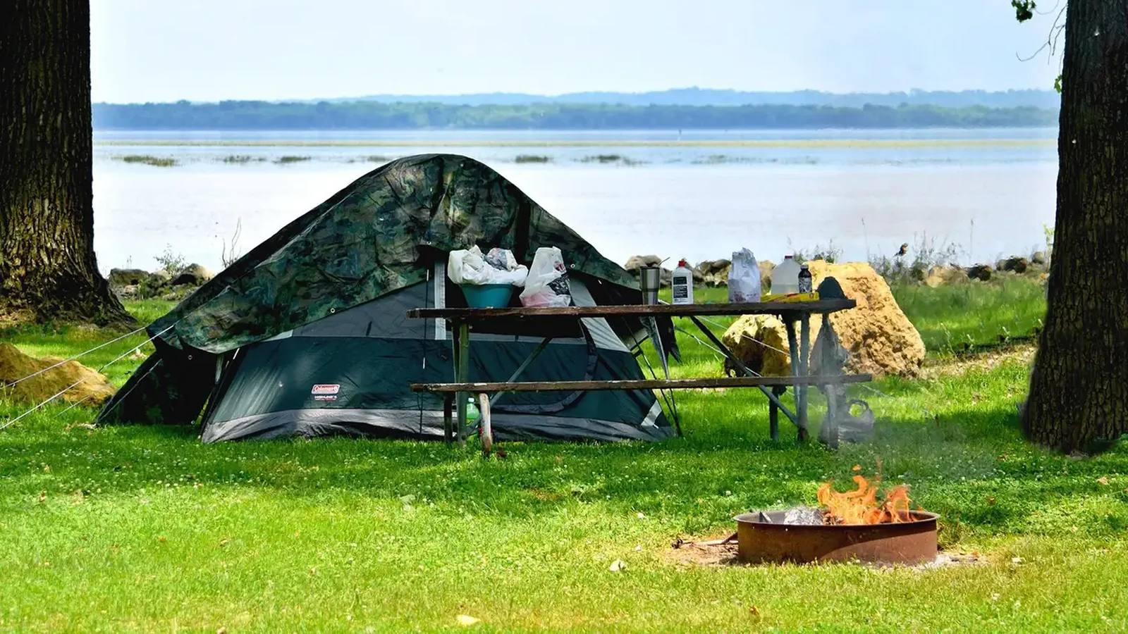 Campsite at Bulger's Hollow Recreation Area