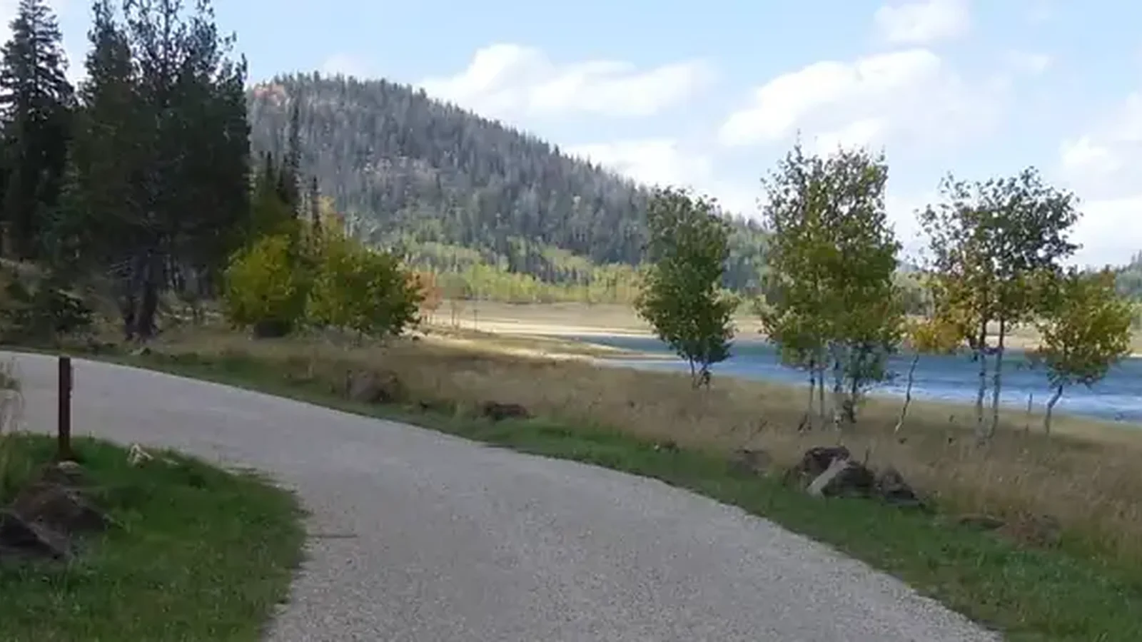 Campsites overlooking the lake.