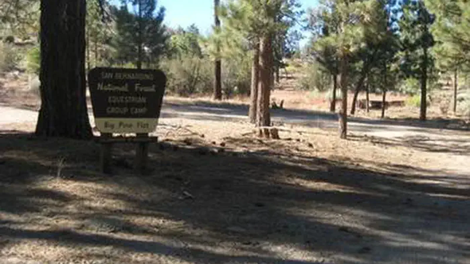Big Pine Equestrian Group Campground Sign