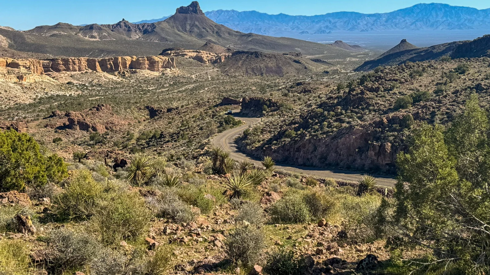 View along Route 66 Historic Back Country Byway