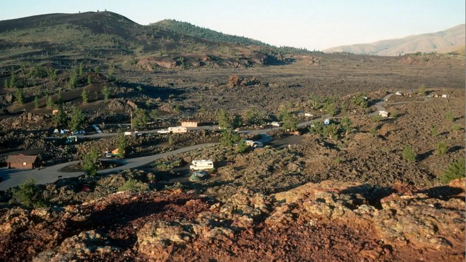 Bird's Eye View of the Lava Flow Campground