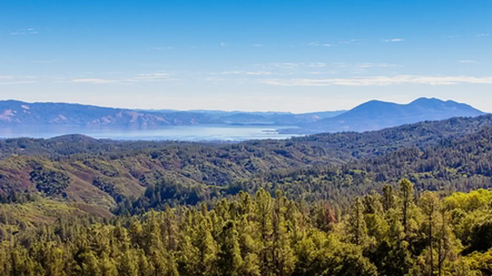 Overview of Cow Mountain Recreation Area