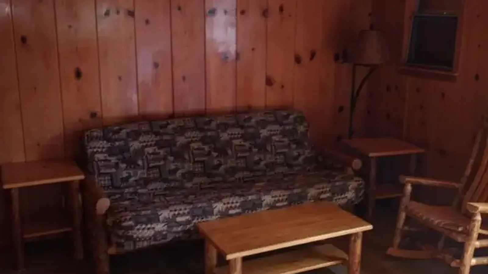 A photo of facility HIRZ CABIN living room