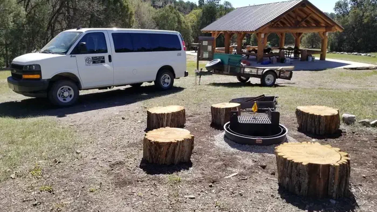 Southwest Conservation Corps 2022--group shelter site improvements