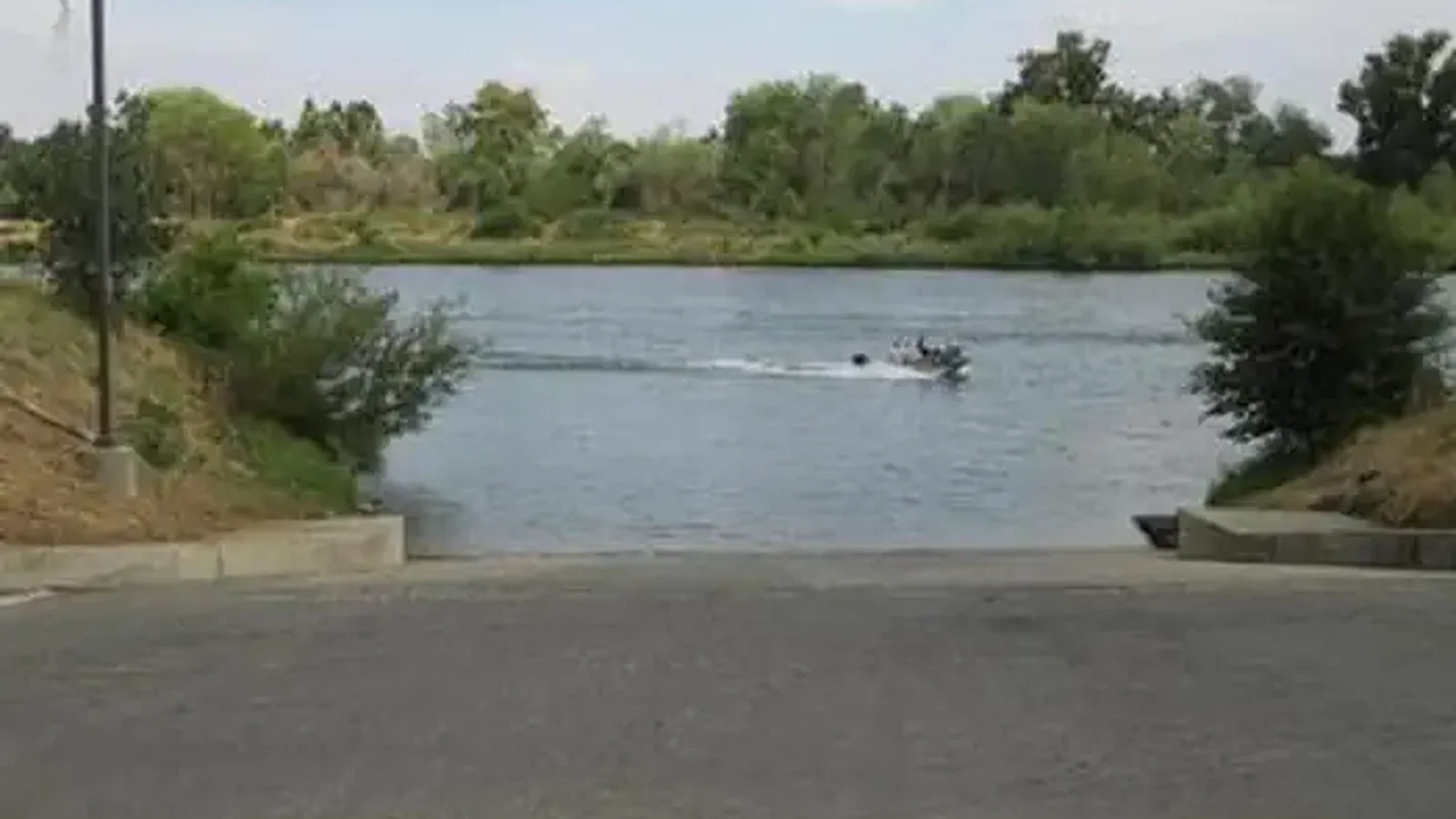 Boat ramp to the Sacramento River