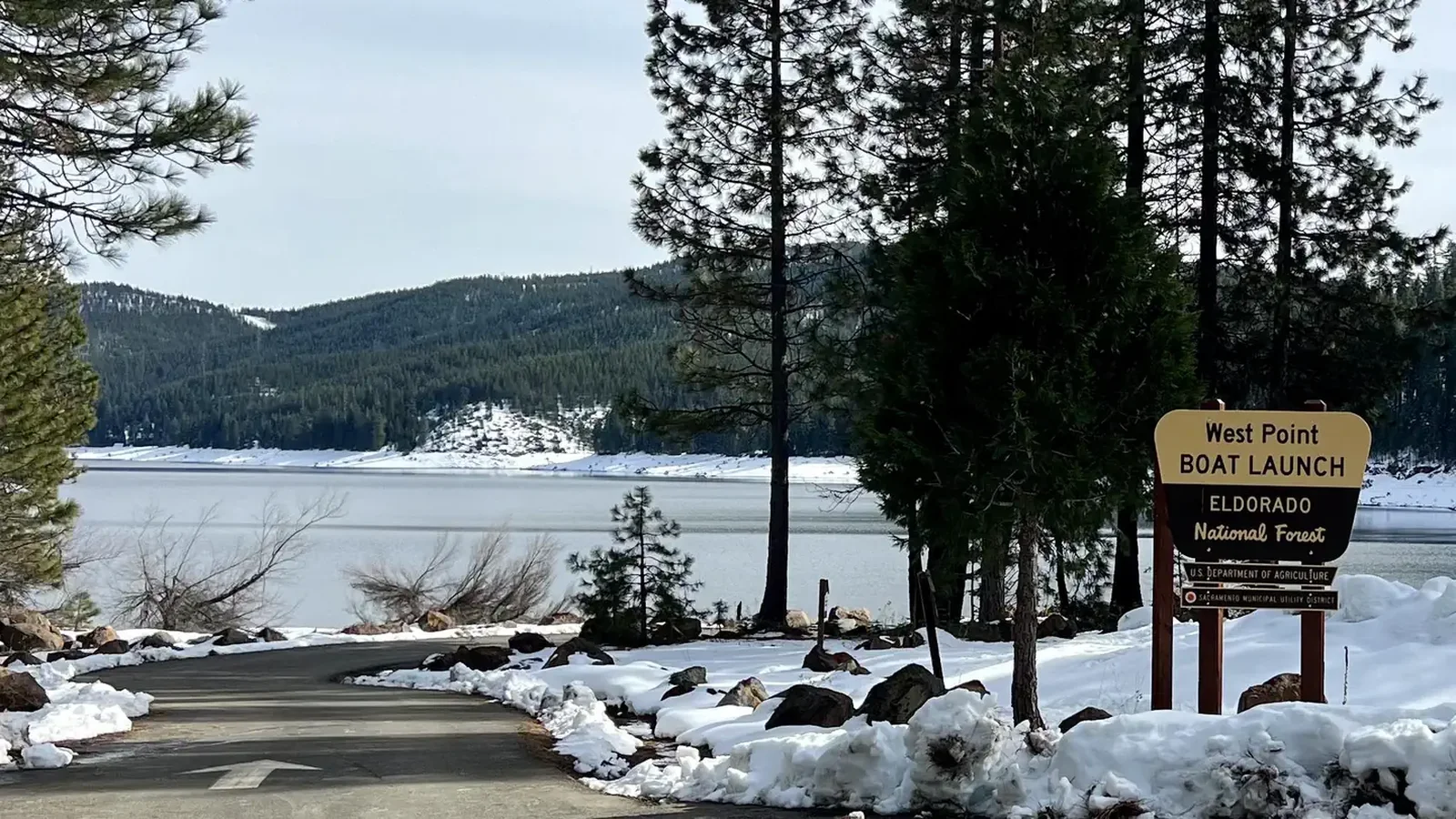 A photo of the Boatramp at West Point Campground
