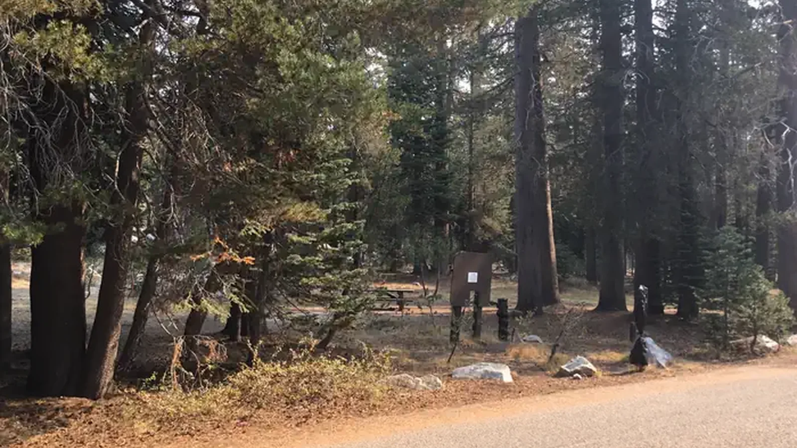 Parking on other side of road - no individual site parking spots
