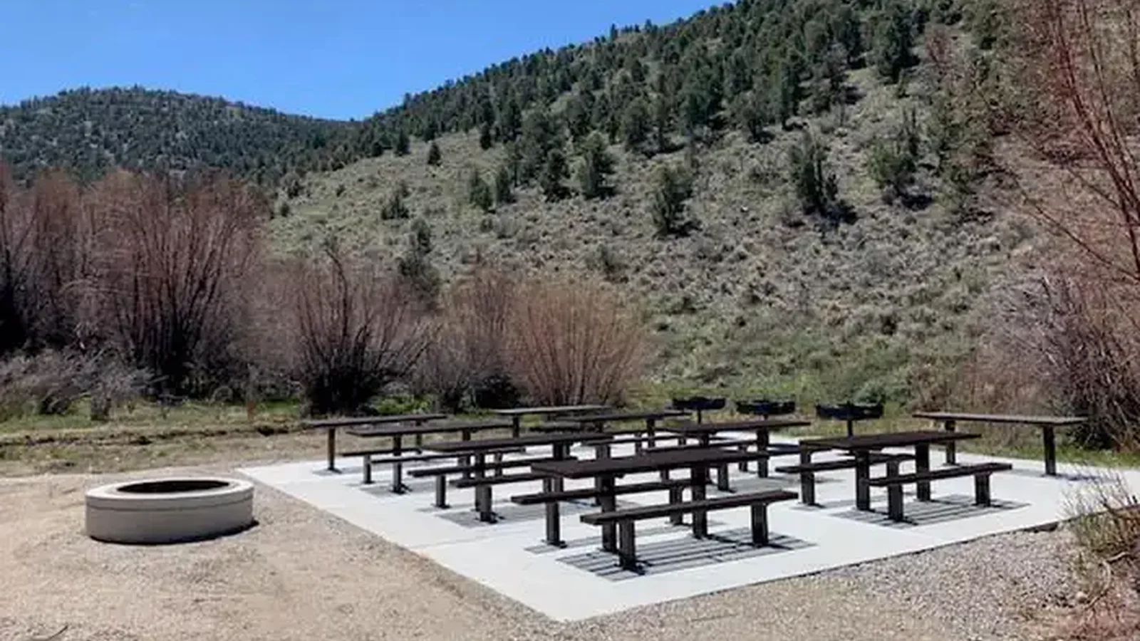 Group site A at the campground.