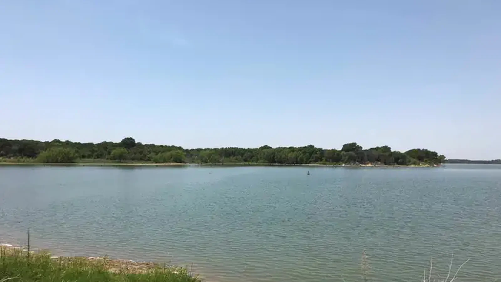 View of Waco Lake from Midway Park