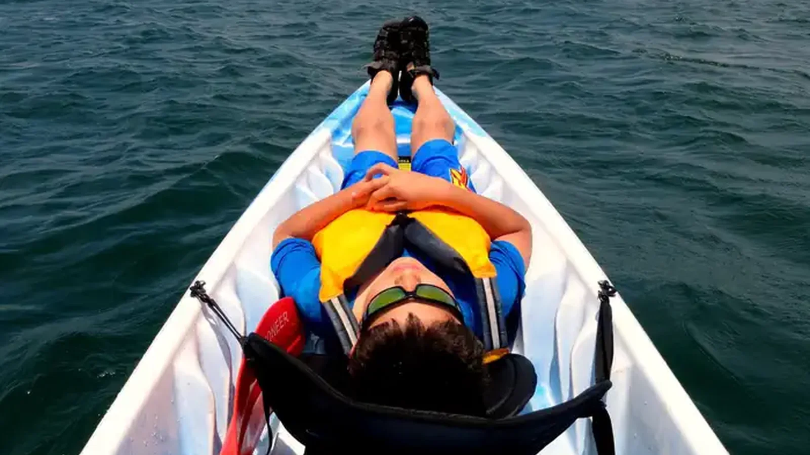 Kicking Back on a Kayak