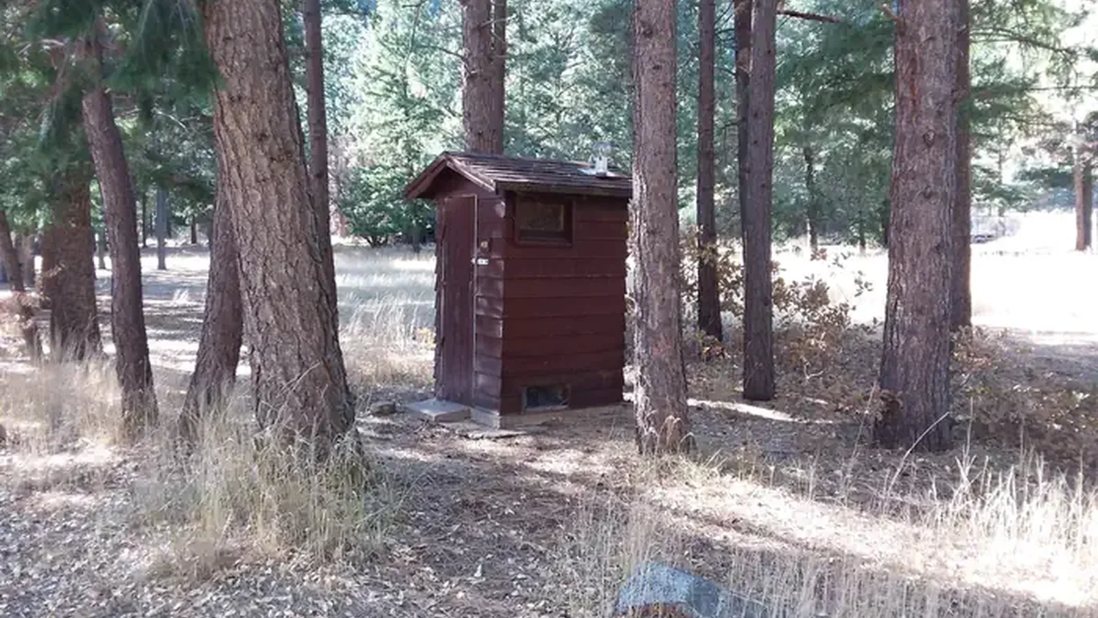 On-site vault toilets.