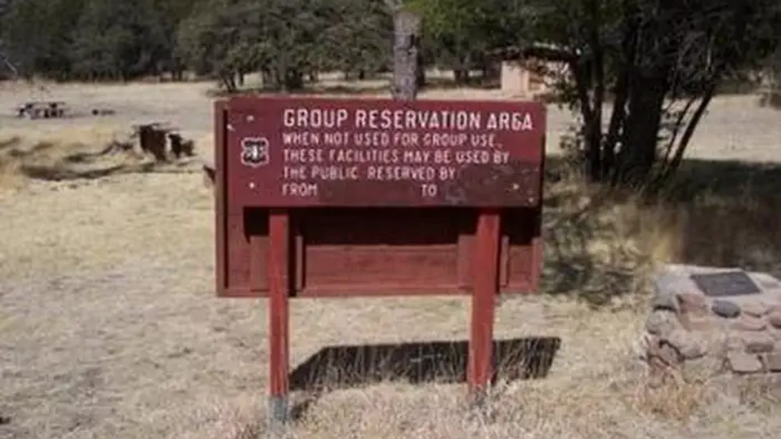 Group reservation area sign