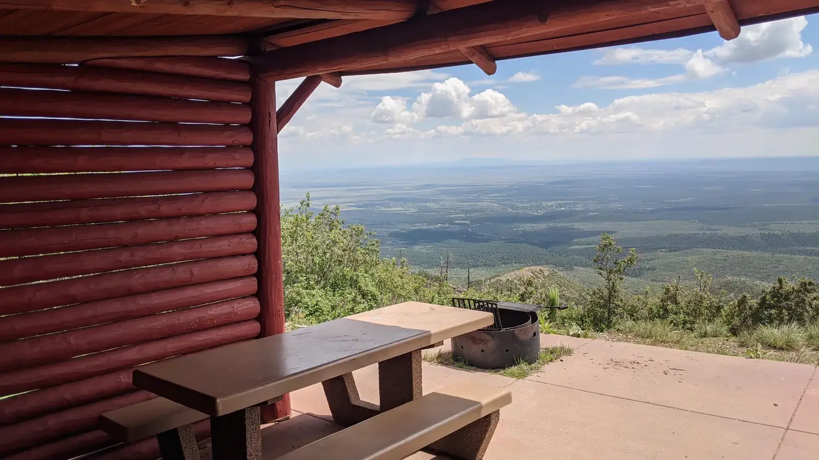 View from one of the campsites