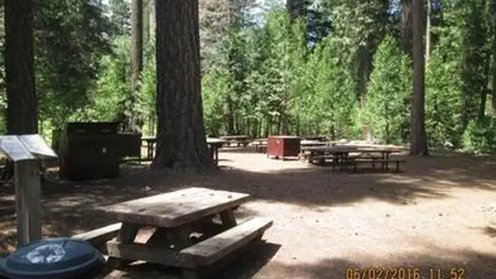 Camp Unit 1 with large trees.
