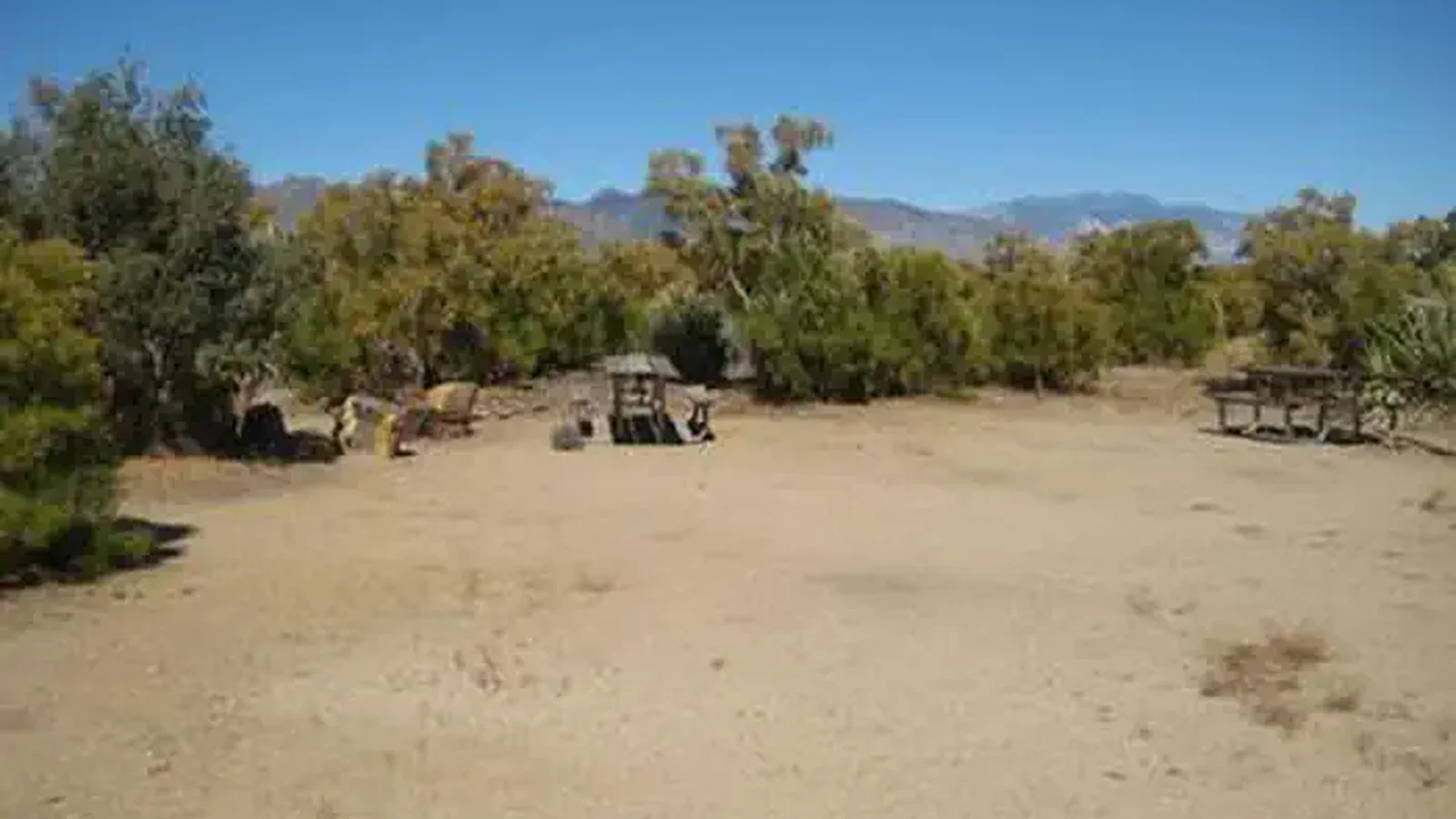 Ribbonwood Equestrian Campground Picnic Tables