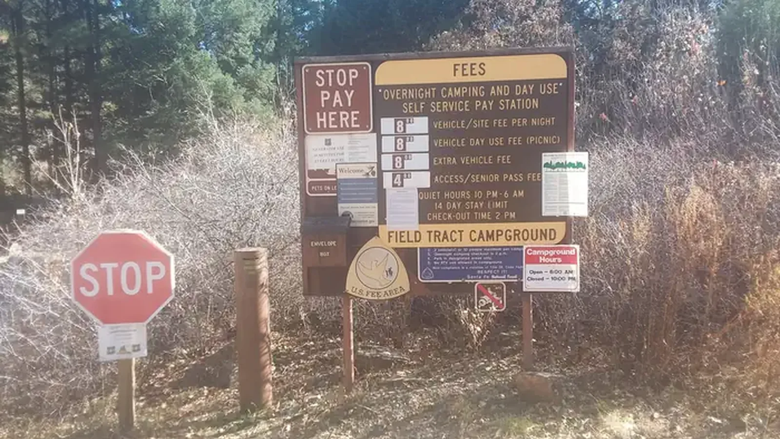 Information and Fee area